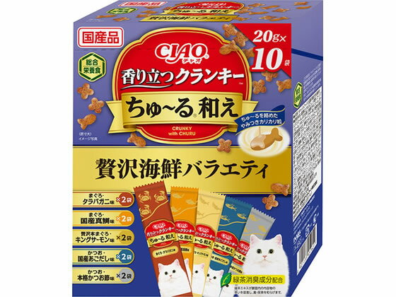 Other Wet Food - 【お取り寄せ】いなばペットフード クランキーちゅーる和え 海鮮バラエティー 10袋