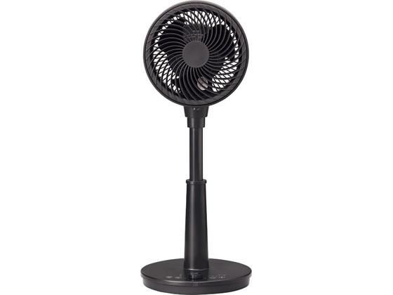 集风式循環扇 - KOIZUMI DCサーキュレーター 羽根径18cm ハイタイプ 10段階風量調整 ブラック KCF1861K