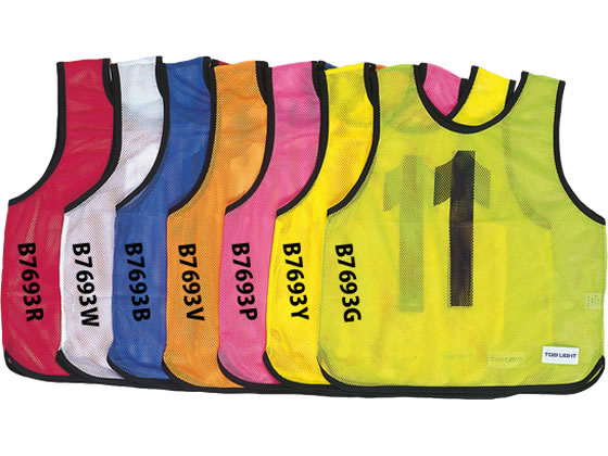 【お取り寄せ】TOEI LIGHT トーエイライト メッシュベストJr NO.1〜10 蛍光イエロー 10枚組 縦52×横45cm