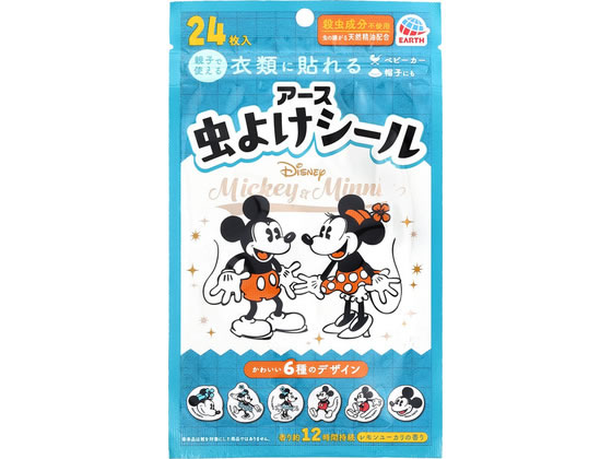 アース製薬 虫よけシール ミッキー&ミニー 24枚