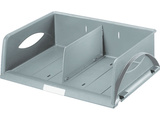 【商品説明】強度と耐久性に優れた横型A4サイズトレー。倉庫や工場などのバックヤードでの収納にも優れています。取っ手があるため持ち運びしやすく、専用の仕切板を使って書類以外にもさまざまなものもまとめて収納できます。【仕様】●カラー：グレー●サイズ：（外寸）W405×D300×H125mm（内寸）W370×D270×H108mm●質量：760g●対応規格：A4、A4ワイド、大型封筒等、宅急便伝票●材質：ポリスチレン●耐荷重：約4．5kg●最大積載段数：12段●付属品：専用仕切り板×3個、ラベルホルダー75mm×1個、ラベル（紙）×1枚【備考】※メーカーの都合により、パッケージ・仕様等は予告なく変更になる場合がございます。【検索用キーワード】アコ・ブランズ・ジャパン　Aco　Brands　Japan　ソートトレー　横型　A4　A4サイズ　トレー　強度　耐久性　グレー　W405　D300　H125　ポリスチレン　耐荷重4．5kg　仕切板　ラベルホルダー　収納　持ち運び　デスク周り用品　デスクトップ収納　デスク周り用品　デスクトップ収納　X786TE強度と耐久性に優れた横型A4サイズトレー。