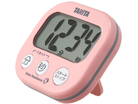 【お取り寄せ】タニタ 洗える「でか見え」タイマー ピンク TD426PK 調理器 キッチン家電 調理家電