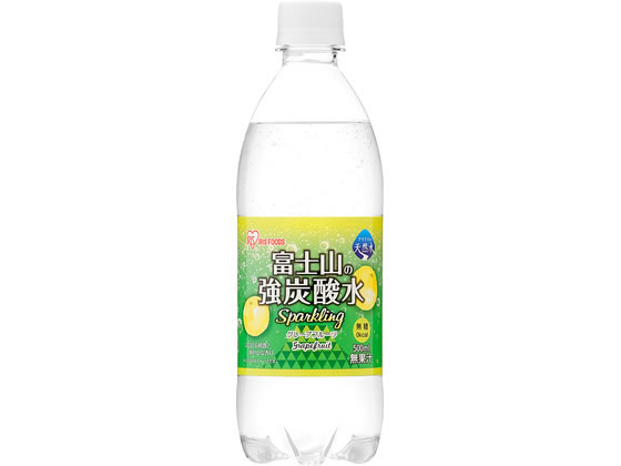 アイリスオーヤマ 富士山の強炭酸水 グレープフルーツ 500mL 炭酸水 スパークリングウォーター  ...