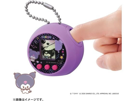【商品説明】ずっと触りたくなる“ぷにぷに”触感「ぷにコミュ」　鞄につけて持ち運びやすいキーチェーン付きのミニサイズ、“ぷに触感”液晶トイが登場！【仕様】●対象年齢：6歳以上●電池：ボタン形LR44（11．6x5．4）×2（内蔵）●セット内容：本体（1）、ボールチェーン（本体に付属）（1）、取扱説明書（1）（C）TOMY　（C）　2026　SANRIO　CO．.LTD．　APPROVAL　NO．　L660318【備考】※メーカーの都合により、パッケージ・仕様等は予告なく変更になる場合がございます。【検索用キーワード】タカラトミー　たからとみー　TAKARATOMY　ぷにコミュ　クロミのぷにるんず　ぷにコミュ　クロミのぷにるんず　ぷにこみゅ　プニコミュ　クロミ　ぷにるんず　プニルンズ　4904810097365　玩具　おもちゃ　クロミ　くろみ　kuromi　サンリオ　さんりお　Sanrio　おもちゃ・ホビー　デジタル玩具・メイキングトイ　X350THクロミが“ぷにぷにカワイイ”ぷにるんずに！