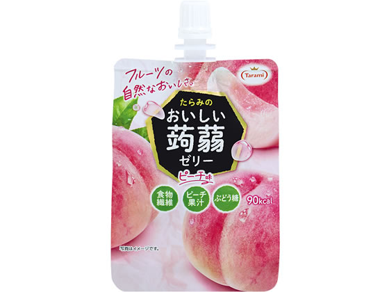 たらみ おいしい蒟蒻ゼリー ピーチ味 150g ゼリー デザート菓子 お菓子 jetprice-10743503 JET PRICE パッケージ画像