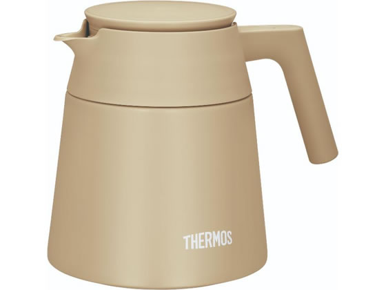 【商品説明】ステンレス製魔法びん構造だからつくったコーヒーをそのまま保温・保冷OK。氷を入れてアイスコーヒーもカンタン！全パーツ食洗機OK。コーヒードリッパーを載せられる！※ドリッパーサイズ直径92mm以上、直径70mm以下。※コーヒードリッパーは付属していません。【仕様】●カラー：カフェラテ●容量：720ml●サイズ：（約）幅17．5×奥行12．5×高さ14．5cm●素材・材質：内びん／ステンレス鋼（セラミック塗膜加工）、胴部／ステンレス鋼（アクリル樹脂塗装）、注ぎ口／ポリプロピレン、ハンドル／ポリプロピレン、フタ／ポリプロピレン（発泡ポリプロピレン内蔵）●保温効力（1時間）：79℃以上●保冷効力（1時間）：8℃以下●口径：約7cm●食洗器可否：可●生産国：中国【備考】※メーカーの都合により、パッケージ・仕様等は予告なく変更になる場合がございます。【検索用キーワード】サーモス　さーもす　THERMOS　カフェラテ　かふぇらて　コーヒーサーバー　ポット　ステンレスポット　卓上ポット　真空断熱　保温　保冷　ホット　コールド　ステンレス　魔法瓶　セラミック　セラミック加工　内面セラミック加工　0．7L　700ml　シンプル　食器洗浄機　食洗機　全パーツ食洗機OK　汚れがつきにくい　コーヒー　コーヒードリッパー　簡単　カフェラテ　TTF−720　CL　TTF720　TTF−720CL　洋食器　ポット他　X196TH内面セラミック加工で汚れがつきにくく、コーヒーに最適。