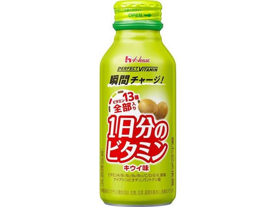 ハウス食品 1日分のビタミン キウイ味 120mL 健康補助食品 健康ドリンク 栄養補助食品 栄養ドリンク 健康食品 jetprice-10745091 JET PRICE パッケージ画像