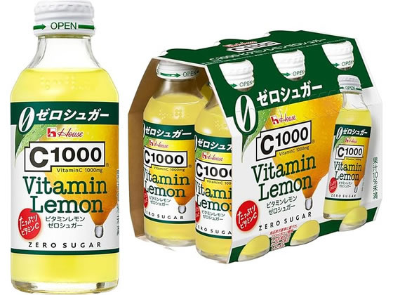 ハウス食品 C1000ビタミンレモン ゼロシュガー 140mL×6本 健康補助食品 健康ドリンク 栄養補助食品 栄養ドリンク 健康食品 jetprice-10745092 JET PRICE パッケージ画像