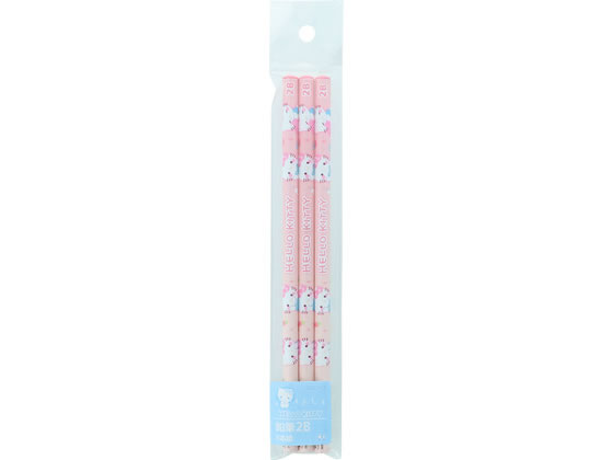 サンスター文具 【限定】ステショ マシュマロポップ 鉛筆 2B 3本組 ハローキティ S...
