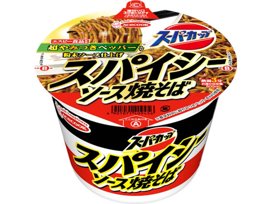 【商品説明】エスビー食品監修「超やみつきペッパー」入り粉末ソースで仕上げる、超やみつき＆スパイシーな旨さのカップ焼そば！【仕様】●注文単位：1個【備考】※メーカーの都合により、パッケージ・仕様等は予告なく変更になる場合がございます。【検索用キーワード】エースコック　Acecook　スーパーカップ　スパイシーソース焼そば　焼そば　カップ焼そば　スパイシー　やみつき　ペッパー　粉末ソース　カップ麺　カップめん　カップラーメン　インスタント・レトルト　焼きそば　インスタント・レトルト　焼きそば　X295TL超やみつき感＆スパイシーな独特な旨さの焼そば