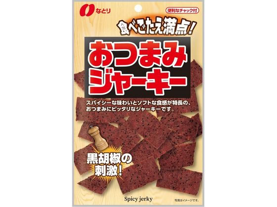【商品説明】お肉をミンチにし、ひとくちサイズのソフトな食感のジャーキーに仕上げました。黒胡椒のスパイシーな味わいがおつまみにぴったりなジャーキーです。【仕様】●注文単位：1袋（40g）【備考】※メーカーの都合により、パッケージ・仕様等は予告なく変更になる場合がございます。【検索用キーワード】なとり　Natori　おつまみジャーキー　ジャーキー　おつまみ　40g　ソフト食感　スパイシー　黒胡椒　ミンチ　ひとくちサイズ　お菓子　煎餅・おかき　お菓子　煎餅・おかき　X604TLスパイシーな味わいとソフトな食感が特長の、おつまみにぴったりなジャーキーです。
