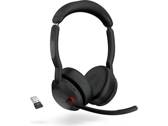 【お取り寄せ】GNオーディオ Jabra Evolve2 55 無線ヘッドセット Link390a UC ステレオ 25599-989-999 ヘッドセット 通話用イヤホン PC周辺機器 パソコン 家電