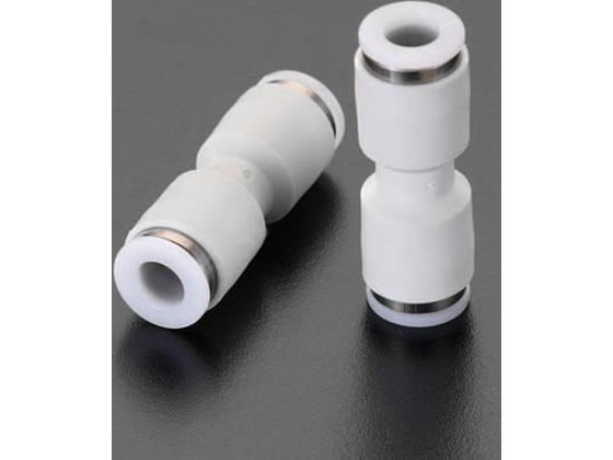 【お取り寄せ】エスコ 6mm ストレートユニオン(2個) EA140HJ-6 チューブ ホース類 樹脂チューブ ホース 配管材