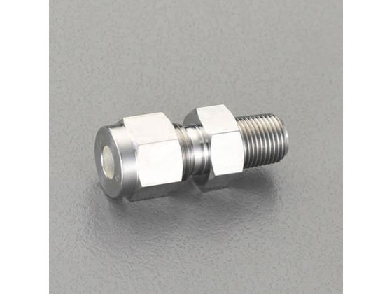 【お取り寄せ】エスコ R 1 8“×6mm ユニオン(ハーフ ステンレス製) EA425CE-61 チューブ ホース類 樹脂チューブ ホース 配管材