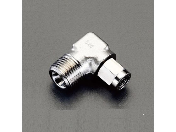 【お取り寄せ】エスコ R 1 8“×6mm ユニオン(エルボ ステンレス製) EA425FB-61A チューブ ホース類 樹脂チューブ ホース 配管材