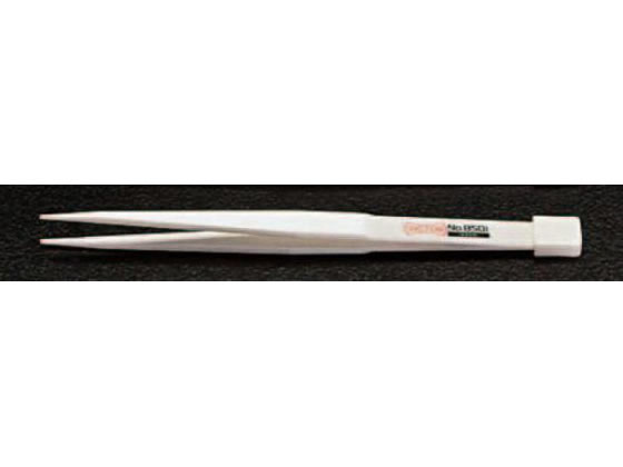 【仕様】●全長…125mm　●材質…セラミック（ジルコニア）　●耐熱温度…700℃　●先端…直・細　●先端…ギザ付　●先端幅…1mm　●形状…先丸、スジ入り　●色…白　●重量…20g　●非磁性　●磁気を嫌うエレクトロニクス関係、耐薬品性を要求される分野に適しています。　●磁気をおびないエレクトロニクス関係に適しています。　●高温でも電気を通しません。　●静電気を嫌うエレクトロニクス関係や、ゴミの吸着がありませんので、クリーンルームでの作業に適しています。　●弗酸など一部を除き薬品に殆ど侵されません。　●金属に比べて摩耗が少なく、変形しません。　●標準型で先端が0．5Rの丸みをもっていて一般作業に向いています。　●セラミックは非常に硬い物質ですが、反面もろさがありますので、ピンセットとして通常の使用方法以外の取扱い（強くぶつけたり、曲げたり、こじたり等）により折れる事がありますのでご注意下さい。　●この商品はセラミックの中で最も強度のあるジルコニアを用い、セラミック材質に弾性をもたせています。【備考】※メーカーの都合により、パッケージ・仕様等は予告なく変更になる場合がございます。【検索用キーワード】エスコ　えすこ　ESCO　Esco　精密機械用工具　静電気対策　クリーンルーム用品　ピンセット　ピンセット（セラミック製）　ピンセット　125mm先丸セラミックピンセット　125mm　先丸セラミックピンセット　EA595VC　実験用小物・機材　実験用小物　X931TH