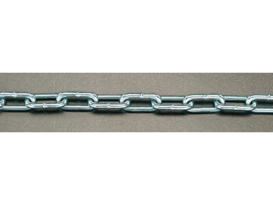 【仕様】●全長…10m　●線径…8．3mm　●使用荷重…450kg　●サイズ（mm）…A：40　B：11　●材質…鉄（SWRM6）　●破断荷重…1400kg　●重量…1333．0g／m　●ユニクロメッキ仕上げ　●線径の大きなリンクチェーン。強度は最も強くなります。　●溶接あり【備考】※メーカーの都合により、パッケージ・仕様等は予告なく変更になる場合がございます。【検索用キーワード】エスコ　えすこ　ESCO　Esco　建築金物及び家具金物（スチール　木材）　ワイヤーロープ＆金具　チェーン　スチールリンクチェーン　チェーン　8．3mmx10mリンクチェーン（スチール製　ユニクロメッキ）　8．3mmx10m　リンクチェーン（スチール製　ユニクロメッキ）　EA980SE−93　EA980SE93　土木・建築資材　建築金物　X884TJ
