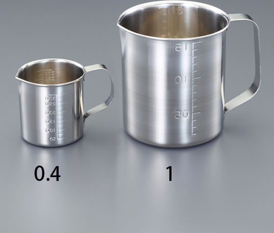【お取り寄せ】エスコ 1500mL 計量カップ(ステンレス製) EA991KS-1