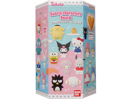 【商品説明】幅広い年齢層にファンがいるサンリオキャラクターズのオマケシール（全22種）付きハート型スナックです。キャラメルコーンのキャラメルペーストを使用した、キャラメルミルクティーの味わいをお楽しみいただけます。【仕様】●注文単位：1個【備考】※メーカーの都合により、パッケージ・仕様等は予告なく変更になる場合がございます。【検索用キーワード】東ハト　東鳩　東はと　Tohato　トーハト　トウハト　とーはと　とうはと　サンリオキャラクターズスナックキャラメルミルクティー味　サンリオキャラクターズスナック　キャラメルミルクティー味　スナック　サンリオ　六角　かわいい　甘いスナック　キティ　シナモン　ポムポムプリン　シール　菓子　お菓子　かし　おやつ　食品　お菓子　スナック菓子　X656TNキャラメルミルクティー味のスナックです。