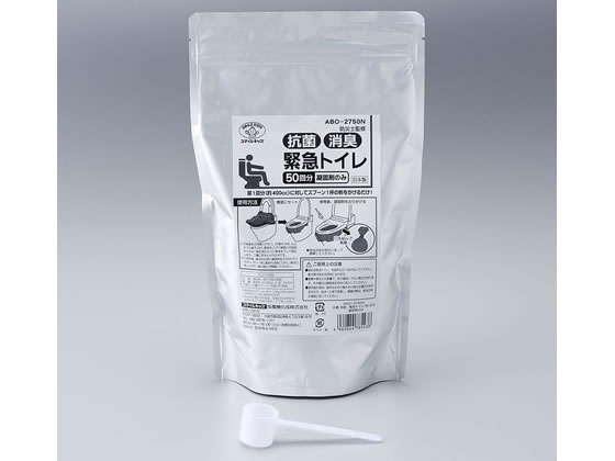 【お取り寄せ】スマイルキッズ 抗菌&消臭 緊急トイレ 50回分 凝固剤のみ ABO-2750N jetprice-10750100 JET PRICE パッケージ画像
