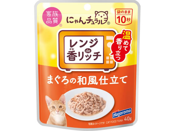 はごろもフーズ にゃんチュラル香リッチまぐろの和風仕立て 40g×12個 ペット