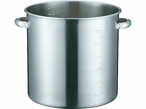 【お取り寄せ】本間製作所 KO19-0 IH寸胴鍋 (目盛付) 蓋無33cm 寸胴鍋 鍋 フライパン 厨房 キッチン