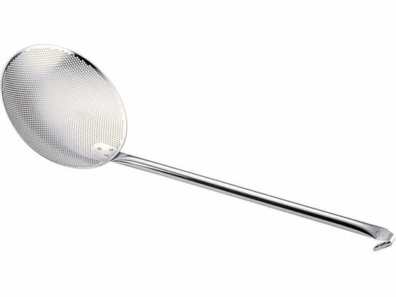 【お取り寄せ】三宝産業 UK パンチング 丸カス揚 パイプハンドル 23cm かす揚げ フライヤー網 鍋 フラ..