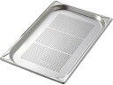 【お取り寄せ】MTI ステンレスGNパン 穴明 1 2 65mm EM8012065PFE ホテルパン ガストロノームパン ボウル ザル パット 厨房 キッチン テーブル