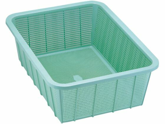 【お取り寄せ】積水 メロウタイム 角かご 深型 大 ライトグリーン K5442LG ザル ボウル バット 厨房 キッチン