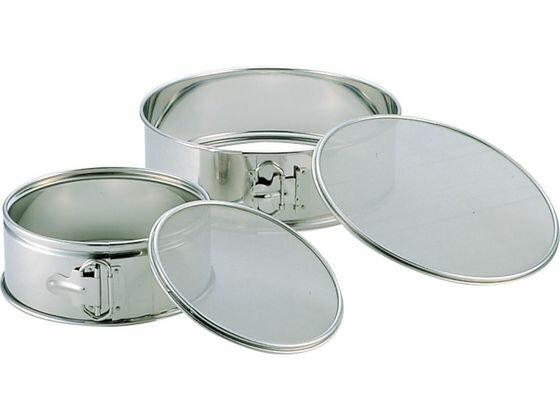 【お取り寄せ】18-8 取替網式 裏ごし枠 21cm 裏漉し スープ漉し カツ箱 調理小物 厨房 キッチン テーブル