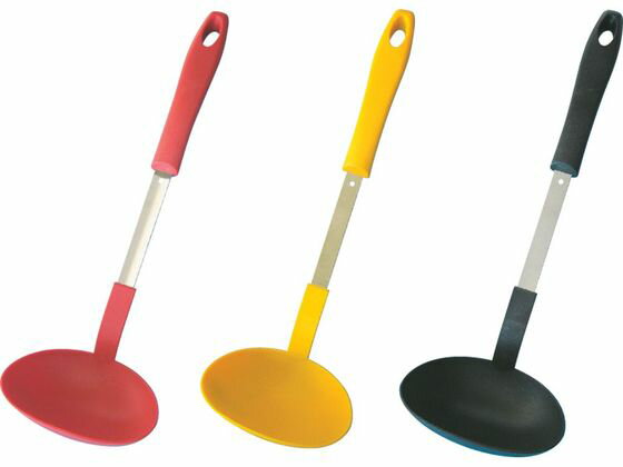 Soup Ladle （Holed） - 【お取り寄せ】田辺金具 カラフル 耐熱 抗菌 お玉(大) 黒 お玉 レードル 水杓子 調理小物 厨房 キッチン