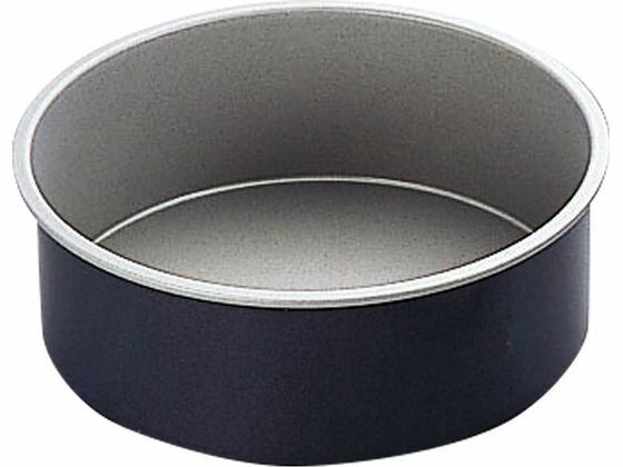 【お取り寄せ】霜鳥製作所 S印 ブラック デコ型 共底21cm D-001 丸ケーキ型 製菓 厨房 キッチン