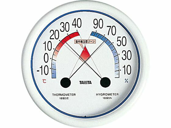 【お取り寄せ】タニタ 食中毒注意ゾーン付 温湿度計 No.5488 計量ツール はかり 温度計 調理小物 厨房 キッチン テーブル