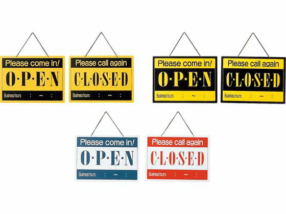 【お取り寄せ】えいむ OC-2 OPEN・CLOSED イエロー 店舗 POP 掲示(3)