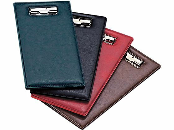 【お取り寄せ】えいむ レザータッチ伝票ホルダー BH-102 緑 伝票クリップ 店舗 厨房 キッチン テーブル