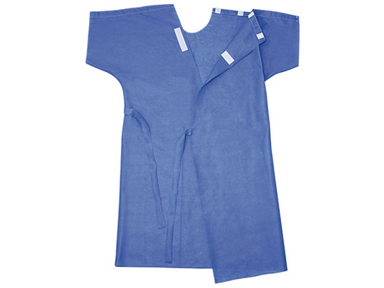 【お取り寄せ】ハクゾウメディカル マルチ患者衣 M 3108101 検査衣 スタッフウエア 白衣 看護 医療