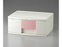 【お取り寄せ】ナビス トレイBOX(鍵付)A3用ピンク 470×360×205mm 302H 手術室戸棚 物品管理 収納 看護 医療