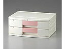 【お取り寄せ】ナビス トレイBOX(鍵付)A3用ピンク 470×360×205mm 304H 手術室戸棚 物品管理 収納 看護 医療