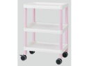 【お取り寄せ】ナビス モバイルイージーカート 3段 532×368×810 ME11B 樹脂製ワゴン 樹脂製カート 運搬 配送 看護 医療