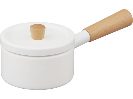 【商品説明】ミルクや飲み物を温めるのはもちろん、少量の調理や離乳食作りに便利です。セラミックコーティング加工により、こびりつきにくく、汚れもスルっと落ちます。ハンドルとつまみは天然木を採用し、熱を伝えにくくなっています。注ぎ口が付いているため、液体などを注ぎやすい形状となっています。【仕様】●商品サイズ：約幅305×奥行146×高さ111mm●質量：約670g●寸法（直径）：14cm●満水容量（約）：1．3L●ハンドル含む本体サイズ（約）：305×146×95mm●材質：本体：アルミニウム合金、はり底：ステンレス鋼（クロム16％）、底の厚さ：3．5mm（はり底含む）、表面加工／内側：セラミック塗装加工・外側：シリコーン系樹脂焼付塗装加工（底面を除く）、ハンドル：天然木（ぶな）、ふた：本体／アルミニウム合金・つまみ：天然木（ぶな）、表面加工／内側：セラミック塗装加工・外側：シリコーン系樹脂焼付塗装加工●対応熱源：IH・ガスコンロ・ラジエントヒーター・その他の電気ヒーター対応（※電子レンジ、オーブンでは使用できません。）【備考】※メーカーの都合により、パッケージ・仕様等は予告なく変更になる場合がございます。【検索用キーワード】アイリスオーヤマ　IRIS　OHYAMA　ミルクパン　14cm　14　cm　オフホワイト　セラミックコーティング　天然木ハンドル　天然木つまみ　注ぎ口　1．3L　1．3　リットル　コンパクト　アルミニウム合金　ステンレス鋼　IH対応　ガスコンロ対応　ラジエントヒーター対応　電気ヒーター対応　離乳食　小型鍋　アイデアグッズ　キッチン・調理　アイデアグッズ　キッチン・調理　X183TR直径14cmと使いやすいコンパクトなサイズで、かわいらしいミルクパンです。