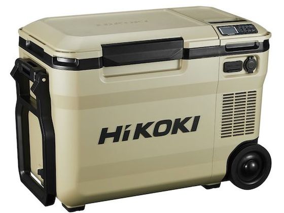 【商品説明】庫内の仕切板を活用して2部屋で異なる温度設定が可能です。温度設定が5℃単位で細かく設定でき、最低温度−18℃から最高温度60℃まで設定可能です。一般的な2Lペットボトルが縦に6本入ります。持ち運びに便利なショルダーベルトとキャスター付です。蓄電池2個装着で長時間使用可能です。蓄電池1個でも使用可能です。本体に充電機能内蔵です。3種類の電源（リチウムイオン電池、ACアダプタ、車載電源）に対応してます。【仕様】●色：サンドベージュ●幅（mm）：653●奥行（mm）：340●高さ（mm）：450●容量（L）：25（仕切板なし）、左8、右14．5（仕切板あり）●収納目安：500mlペットボトル：縦置き15本、横置き25本／2Lペットボトル：6本●使用温度範囲（℃）：0〜40●入力電源：14．4V（BSL14シリーズ）／18V（BSL18シリーズ）／マルチボルト蓄電池、家庭用交流AC100V、車載電源DC12V／24V●冷却方式：コンプレッサ・冷却ガス圧縮方式●加温方式：ワイヤヒーター方式●蓄電池充電時間（気温20℃時）：BSL36A18X（約2時間15分）、BSL36B18X（約3時間40分）●USB出力：USB−Aタイプ5V／2．4A、USB−Cタイプ5V／3A、9V／2．2A●設定温度−18℃及び−15〜60℃の5℃単位（2部屋モードの時の最大温度設定差：60℃）●ABS樹脂●ACアダプタ●車載用DCコード●ショルダーベルト●仕切板●バスケット●電池パック（BSL36B18X）×1個●本製品を破棄する際は、家電リサイクル法の対象製品です。●PSマークの種類：PSE●届出事業者名：工機ホールディングスジャパン株式会社【備考】※メーカーの都合により、パッケージ・仕様等は予告なく変更になる場合がございます。【検索用キーワード】HiKOKI　18V−14．4V　コードレス冷温庫大容量サイズ25L　サンドベージュ　マルチボルトセット品　UL18DBA−WMBZ　UL18DBAWMBZ　6444　5334199　4966376411993　実験室用備品　加熱　冷却機器　X377TWアイスなどの冷凍に。飲料水などの保冷・保温に。キャンプなどのレジャーに。