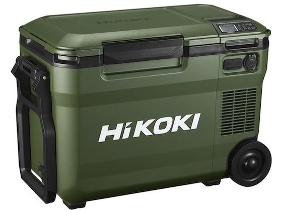 【商品説明】庫内の仕切板を活用して2部屋で異なる温度設定が可能です。温度設定が5℃単位で細かく設定でき、最低温度−18℃から最高温度60℃まで設定可能です。一般的な2Lペットボトルが縦に6本入ります。持ち運びに便利なショルダーベルトとキャスター付です。蓄電池2個装着で長時間使用可能です。蓄電池1個でも使用可能です。本体に充電機能内蔵です。3種類の電源（リチウムイオン電池、ACアダプタ、車載電源）に対応してます。【仕様】●色：フォレストグリーン●幅（mm）：653●奥行（mm）：340●高さ（mm）：450●容量（L）：25（仕切板なし）、左8、右14．5（仕切板あり）●収納目安：500mlペットボトル：縦置き15本、横置き25本／2Lペットボトル：6本●使用温度範囲（℃）：0〜40●入力電源：14．4V（BSL14シリーズ）／18V（BSL18シリーズ）／マルチボルト蓄電池、家庭用交流AC100V、車載電源DC12V／24V●冷却方式：コンプレッサ・冷却ガス圧縮方式●加温方式：ワイヤヒーター方式●蓄電池充電時間（気温20℃時）：BSL36A18X（約2時間15分）、BSL36B18X（約3時間40分）●USB出力：USB−Aタイプ5V／2．4A、USB−Cタイプ5V／3A、9V／2．2A●設定温度−18℃及び−15〜60℃の5℃単位（2部屋モードの時の最大温度設定差：60℃）●ABS樹脂●ACアダプタ●車載用DCコード●ショルダーベルト●仕切板●バスケット●電池パック（BSL36B18X）×1個●本製品を破棄する際は、家電リサイクル法の対象製品です。●PSマークの種類：PSE●届出事業者名：工機ホールディングスジャパン株式会社【備考】※メーカーの都合により、パッケージ・仕様等は予告なく変更になる場合がございます。【検索用キーワード】HiKOKI　18V−14．4V　コードレス冷温庫大容量サイズ25L　フォレストグリーン　マルチボルトセット品　UL18DBA−WMGZ　UL18DBAWMGZ　6444　5334202　4966376411986　実験室用備品　加熱　冷却機器　X376TWアイスなどの冷凍に。飲料水などの保冷・保温に。キャンプなどのレジャーに。