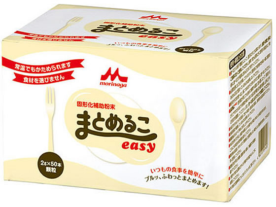 【商品説明】ミキサー食では食品本来の形が失われ、食欲まで失われがちです。まとめるこeasyでミキサー食を立体的にまとめることで、食欲増進が期待できます。使用量によってお好みの仕上がりになります。【仕様】●内容量：100g（2g×50本）●注文単位：1箱（50本）●原材料：デキストリン、グルコマンナン、キサンタンガム、カラギナン、ジェランガム、ローカストビーンガム●栄養成分（2gあたり）熱量：7．0kcal、たんぱく質：0．052g、脂質：0g、炭水化物：1．7g、食塩相当量：0．036g●アレルゲン（特定原材料等）：なし【備考】【賞味期限2027.2.28】【検索用キーワード】クリニコ　くりにこ　clinico　クリニコまとめるこeasyスティック2g×50本　クリニコ　まとめるこeasyスティック2g×50本　まとめるこいーじーすてぃっく　2g　2グラム　50本　固形化補助粉末　1箱　介護サポート食品　嚥下補助食品　ミキサー食　高齢者　こうれいしゃ　介護食品　かいごしょくひん　介護用食品　かいごようしょくひん　介護・介助用品　介護食　わけあり　訳あり　アウトレット　賞味期限間近　廃棄　fd＿loss　フードロス　X179UK【賞味期限2027.2.28】