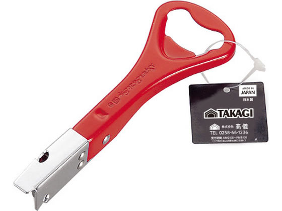 【商品説明】栓を抜きやすい形状！【仕様】●鉄【備考】※メーカーの都合により、パッケージ・仕様等は予告なく変更になる場合がございます。【検索用キーワード】TAKAGI　タカギ　ボトルボーイ　缶切　缶切り　赤　レッド　栓抜き　鉄製　缶オープナー　缶切り器　X046TS缶切り