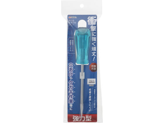 【商品説明】貫通タイプ尻金は鉄製で衝撃に強い芯材はハイカーボン鋼で全体焼き入れ、クロームメッキ【仕様】●芯材：高硬度ハイカーボン鋼●ハンドル：耐衝撃アクリル樹脂●表面処理：クロームメッキ【備考】※メーカーの都合により、パッケージ・仕様等は予告なく変更になる場合がございます。【検索用キーワード】TAKAGI　タカギ　強力型　貫通　万能ピック　穴あけ　ケガキ　尻金　鉄製　衝撃強い　芯材　ハイカーボン鋼　焼き入れ　クロームメッキ　ハンドル　耐衝撃　アクリル樹脂　X838TU穴あけやケガキ作業に