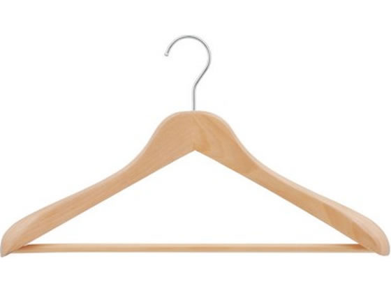 【商品説明】肩部分に46mmの厚みを持たせた立体形状により、型崩れを防ぎます。立体的なフォルムが衣類本来のシルエットをキープし、スーツやジャケットを美しい状態で収納できます。コート、ジャケット、スーツなどの収納はもちろん、アパレルショップやホテル、レストランなど業務用にも最適です。【仕様】●カラー：ナチュラル●サイズ：幅450x高さ240x肩厚46mm【備考】※メーカーの都合により、パッケージ・仕様等は予告なく変更になる場合がございます。【検索用キーワード】Woodコートジャケットハンガー　ハンガー　木製ハンガー　木製　天然木　1本　コート　ジャケット　スーツ　アパレル　ホテル　レストラン　ショップ　業務　業務用　アパレルショップ　クローゼット　ハンガー・ピンチハンガー　ハンガー　X369TY天然木ならではの美しい木目と上質な質感が、ワンランク上の空間へ演出します。