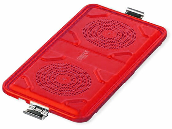 【お取り寄せ】ナビス 滅菌コンテナ L用蓋 レッド