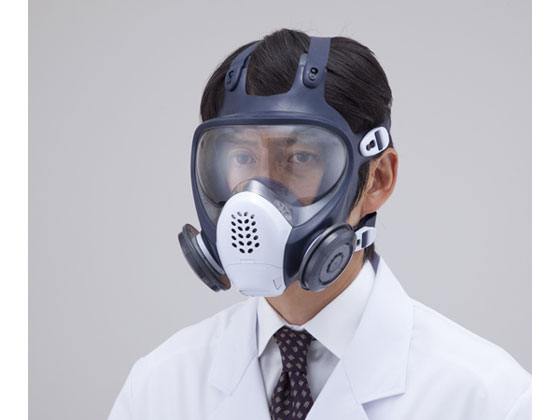 【お取り寄せ】重松 防塵マスク(全面形) DR185L2W(M) 防じんマスク 吸収缶 安全保護