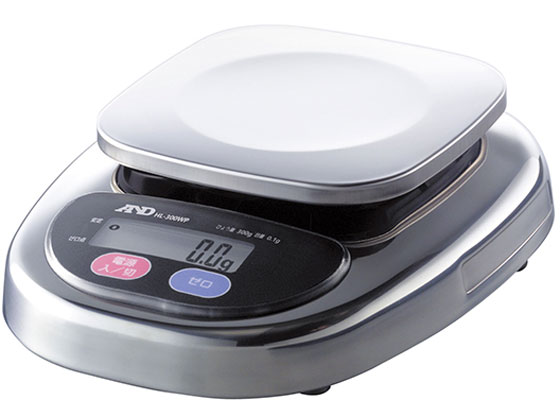 【お取り寄せ】エー・アンド・デイ 防水電子天秤 128×128mm HL-300WP 天秤 はかり 周辺 秤量 計測器 計量器