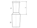 【お取り寄せ】旭製作所 縮小アダプター 2302-1L5L ガラス製品 実験用 小物 機材 研究用
